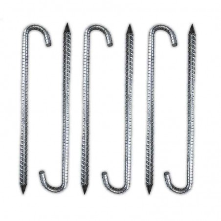 Set di 100 Picchetti di Ancoraggio in Acciaio per Strutture Gonfiabili - 26760 - 2-cover