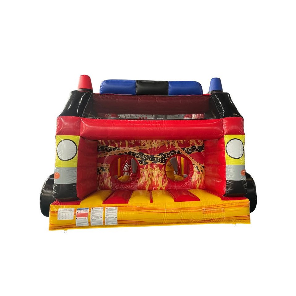 PERCORSO GONFIABILE AD OSTACOLI  POMPIERI 16M - 27340 - 3-cover