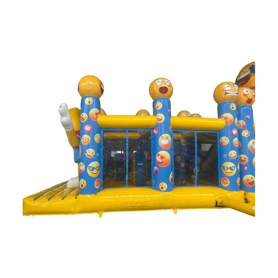 Percorso Gonfiabile Ad Ostacoli Emoticone 12M - 27521 - 6-cover