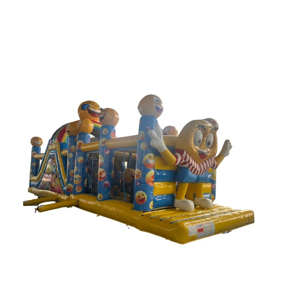 Percorso Gonfiabile Ad Ostacoli Emoticone 12M - 27526 - 4-cover