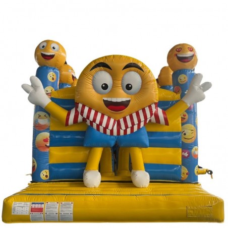 Percorso Gonfiabile Ad Ostacoli Emoticone 12M - 686-cover