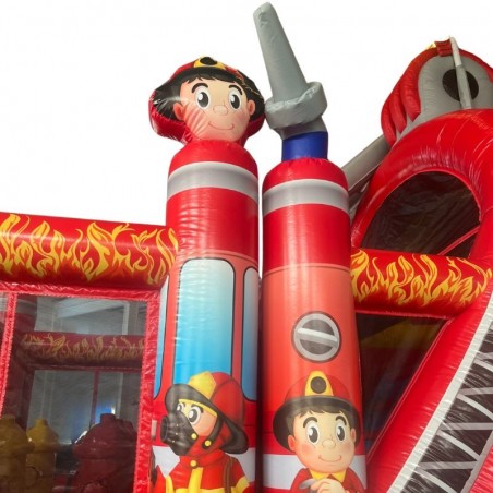 PERCORSO GONFIABILE AD OSTACOLI  POMPIERI 12M - 27548 - 10-cover