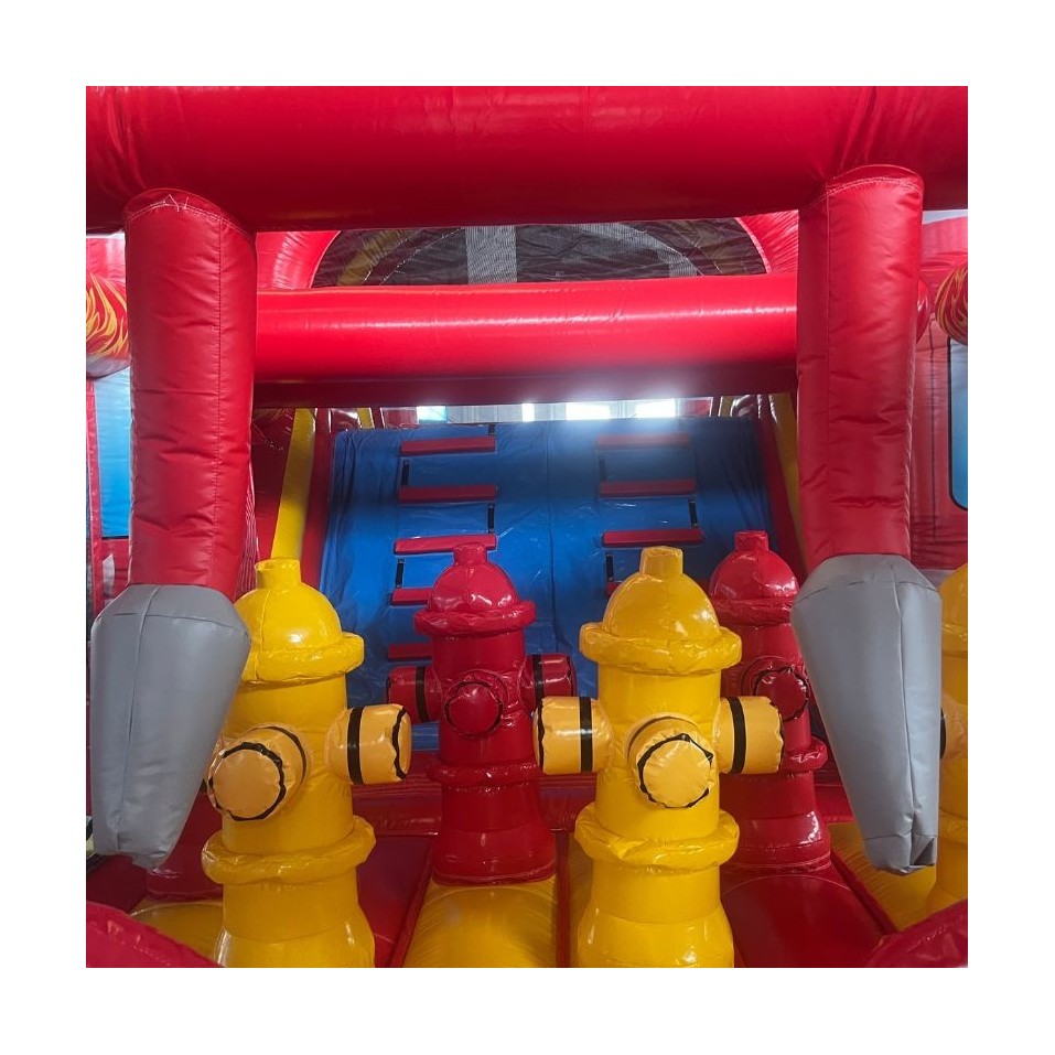 PERCORSO GONFIABILE AD OSTACOLI  POMPIERI 12M - 27549 - 12-cover