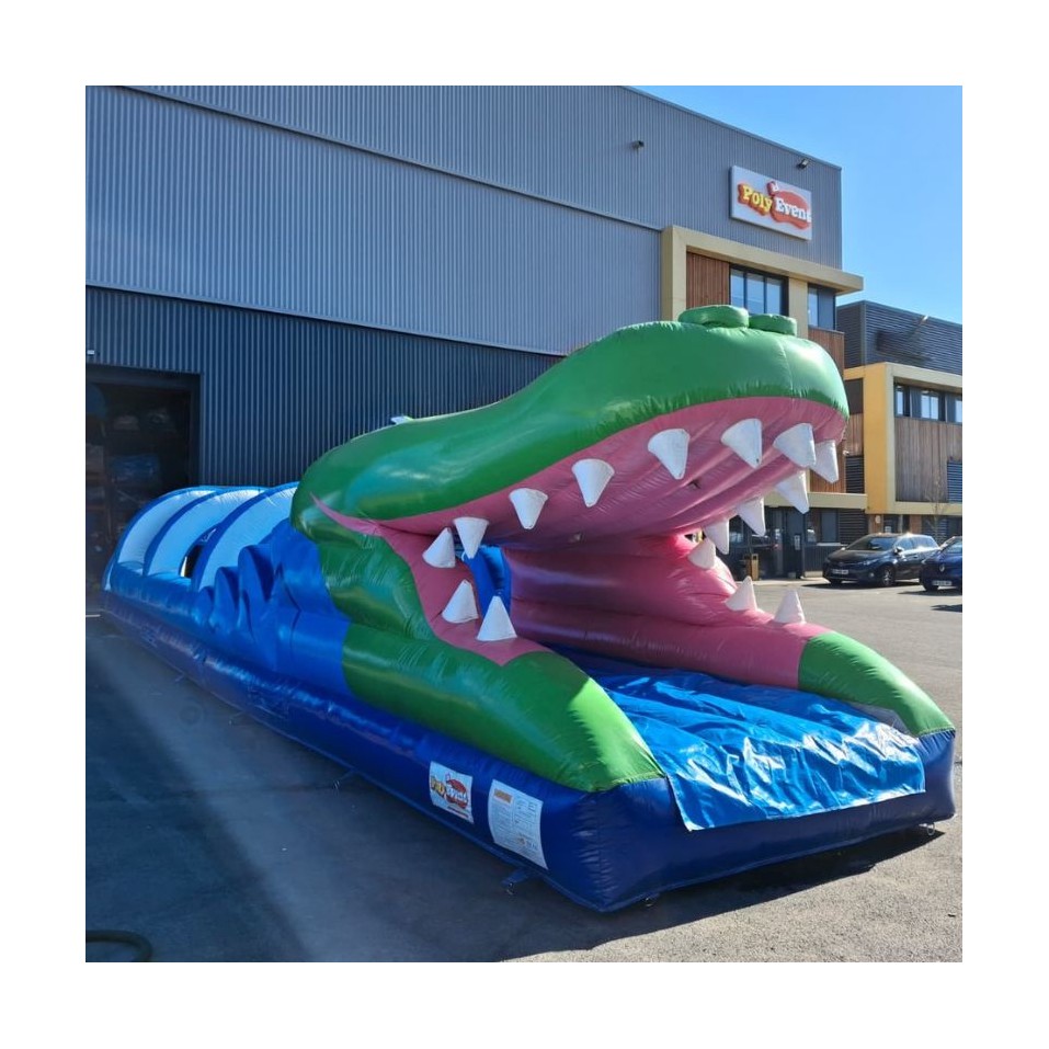 Scivolo d’acqua gonfiabile Coccodrillo Usato (15 m) - 725-cover